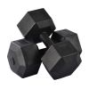 Weights dumbbells set;  Dumbbells for for Men;  Women - Vinyl Dumbbell Set for Gym;  Home Workout. Pair;  black(Total 44lbs;  22lbs each)