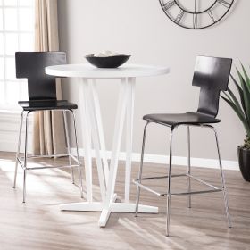 Dvon White Bar Height Table