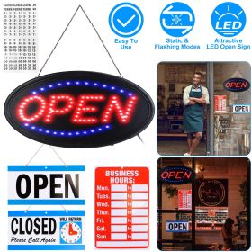 LED Open Sign 18.7x9.45in Business Neon Open Sign Advertisement Board