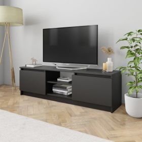 TV Cabinet Black 47.2"x11.8"x13.9" Chipboard