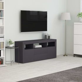 TV Cabinet Gray 47.2"x11.8"x19.7" Chipboard