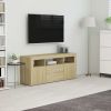 TV Cabinet Sonoma Oak 47.2"x11.8"x19.7" Chipboard