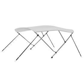 3 Bow Bimini Top White 6'x5.2'x4.6'