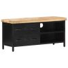 TV Cabinet 35.4"x11.8"x16.1" Rough Mango Wood