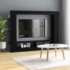 TV Cabinet Black 59.8"x8.7"x44.5" Chipboard