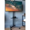 Modern Rolling TV Stand Mobile TV Cart for 23 to 55 inch Flat TVs; Black