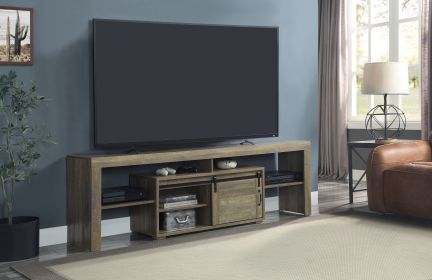 Wasim TV Stand; Rustic Oak Finish LV01102