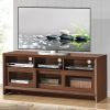 Modern TV Stand with Storage for TVs Up To 60&quot;; Hickory