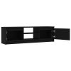 TV Cabinet Black 47.2"x11.8"x13.9" Chipboard