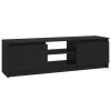 TV Cabinet Black 47.2"x11.8"x13.9" Chipboard