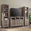 Modern Farmhouse 72" Tower Bookcase;  Rustic Gray