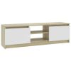 TV Cabinet Concrete Gray 47.2"x11.8"x13.9" Chipboard