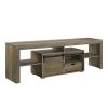 Wasim TV Stand; Rustic Oak Finish LV01102