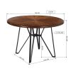 40" Round Mid Century Centiar Dining Room Table; Bar Table Brown