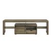 Wasim TV Stand; Rustic Oak Finish LV01102