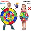 26 Inch Kids Dart Board With 8 Sticky Balls; Boys Toy; Indoor/Sport Outdoor Fun Party Game Toy For 3 4 5 6 7 8 9 10 11 12 Years Old Boys And Girls Bir