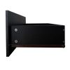 Black TV Stand with LED RGB Lights; Flat Screen TV Cabinet; Gaming Consoles for Lounge Room; Living Room and Bedroom; Black 51.2''x13.8''x17.7''