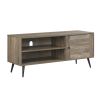 Baina II TV Stand in Rustic Oak &amp; Black Finish LV00746