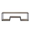 Idella TV Stand in Rustic Oak &amp; Black Finish LV00888