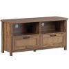 TV Stand; Two doors of TV cabinet; used for TV cabinet with a maximum size of 55 inches; rattan cabinet door; slide rail design; modern TV cabinet; ye