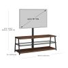 3-in-1 TV Stand for TVs up to 70"; Canyon Walnut