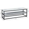 47.2 inch White Marble Pattern TV STAND With Storage