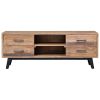 TV Cabinet 47.2"x11.8"x17.7" Solid Teak