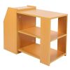 3 Tier Modern Bookshelf Storage Rack Sofa Side Table for Living Room Home Office Furniture