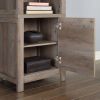 Modern Farmhouse 72" Tower Bookcase;  Rustic Gray