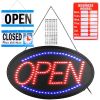 LED Open Sign 22.64x13.78In Business Neon Open Sign Advertisement Board