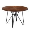 40" Round Mid Century Centiar Dining Room Table; Bar Table Brown