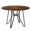 40" Round Mid Century Centiar Dining Room Table; Bar Table Brown