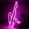 ineonlife Neon Light Sexy Beauty Legs Sign Wall Hanging Light For Party Bar Sports Room Decor Club Wedding Xmas Gift Neon Mural