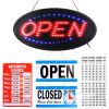 LED Open Sign 18.7x9.45in Business Neon Open Sign Advertisement Board