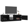 TV Cabinet Black 47.2"x11.8"x13.9" Chipboard