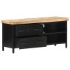 TV Cabinet 35.4"x11.8"x16.1" Rough Mango Wood