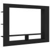 TV Cabinet Black 59.8"x8.7"x44.5" Chipboard