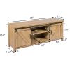 TV Stand Media Center Console Cabinet Sliding Barn Door for TV's 60''