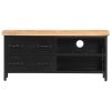 TV Cabinet 35.4"x11.8"x16.1" Rough Mango Wood