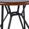 40" Round Mid Century Centiar Dining Room Table; Bar Table Brown