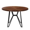 40" Round Mid Century Centiar Dining Room Table; Bar Table Brown