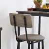 Pub Table and Chairs Set of 2; 3 Pcs Dining Table Set for for Pub; Home; Restaurant; Pub Tables Bar Height for Small Space