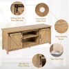 TV Stand Media Center Console Cabinet Sliding Barn Door for TV's 60''