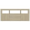 TV Cabinet Sonoma Oak 47.2"x11.8"x19.7" Chipboard