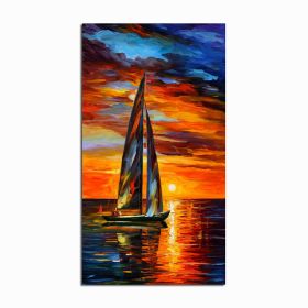 Coloring Poster Hand Painted Oil Painting Landscape For The Living Room Wall Art Home Decoration Abstract Without Frame (size: 90x120cm)