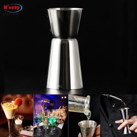 Stainless steel measuring cup; high leg mixing cup; bar; ounce cup; wine mixer; wine measuring cup; milk tea supplies; tools; wine shaker (colour: 20-40ml)