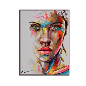 Ha's Art Top Selling Handmade Abstract Oil Painting Wall Art Modern Minimalist Fashion Figure Picture Canvas Home Decor For Living Room Bedroom No Fra (size: 70x140cm)