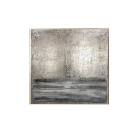 Silver Gray Painting Large hand painted Abstract Painting Texture Paintings on Canvas Office decoration wall Paintings Wall Art (size: 90x90cm)