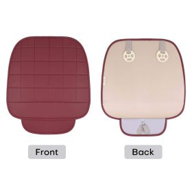 3D Breathable Universal Car Seat Cover Cushion Pad Mat for All Cars (Color: Red, Style: 1 Pc Front Cover)