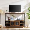 Wine shelf table;  modern wine bar cabinet;  console table;  bar table;  TV cabinet;  sideboard with storage compartment;  can be used in living room;